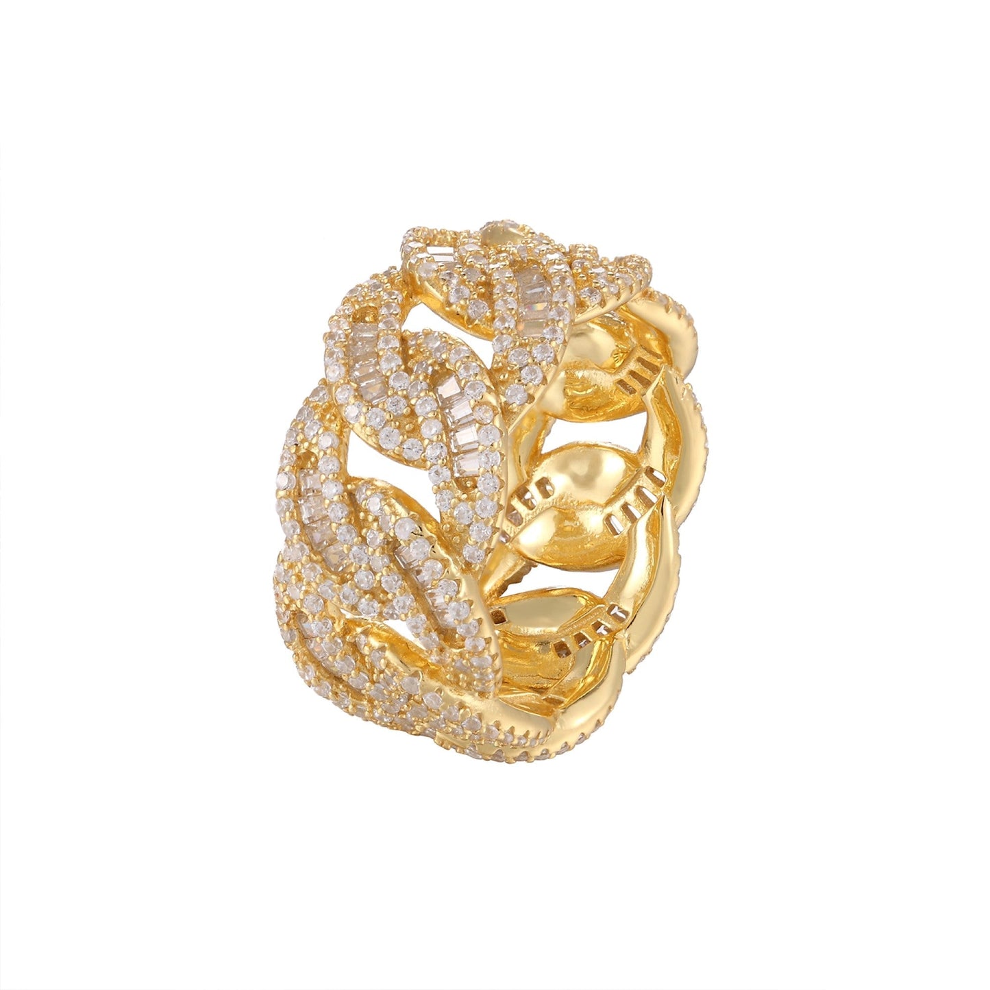 Sterling Silver Cubic Zirconia Infinity Designer Size 7 Men Rings