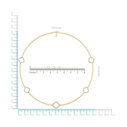 14K Yellow Gold Round Link Necklace Bracelet Set 1-1/6 Ctw